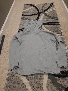 Nike DriFit Sweatshirt Gray Womens Medium  Obsessed Infinity Cowl Neck Pullover